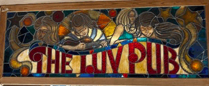Luv Pub Restored Stained Glass Window